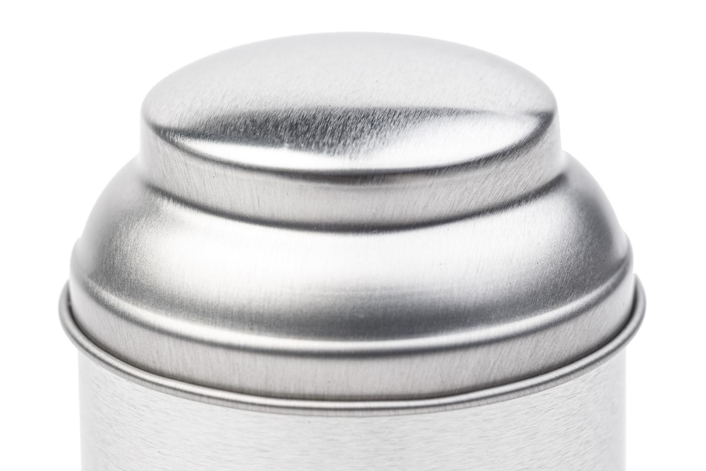 Kleine runde Teedose mit Aromadeckel