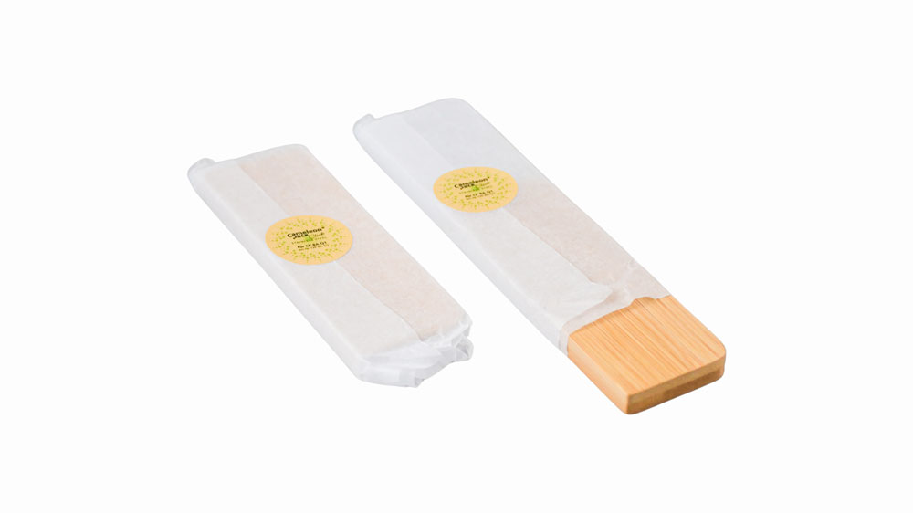 Bambus-Trennsteg 116x42x10 mm für Edelstahl-Sandwichbox, einzeln verpackt – Zubehör für Lunchboxen.