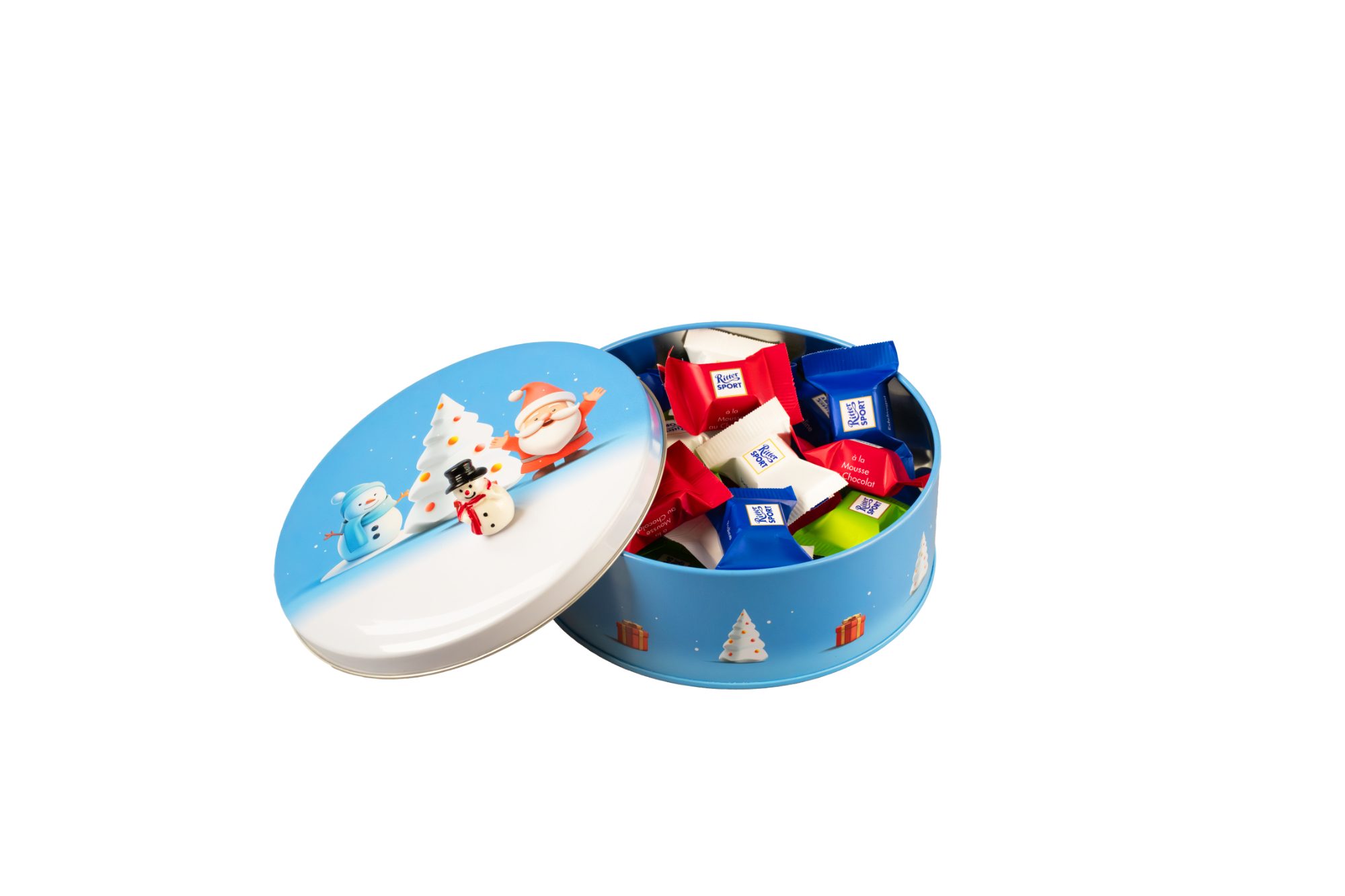 Runde Geschenkedose „Wichtelfreunde“