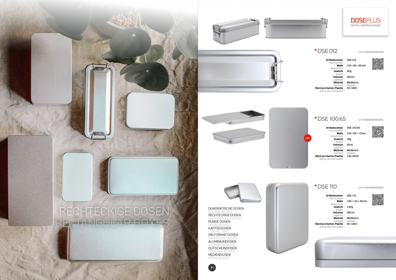 Dosen Gesamtkatalog