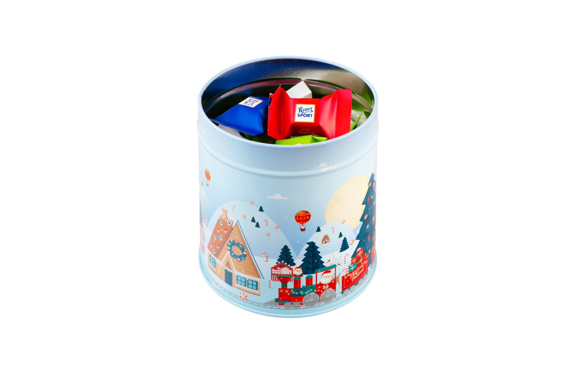 Dosen für Lebkuchen "Schneeexpress"