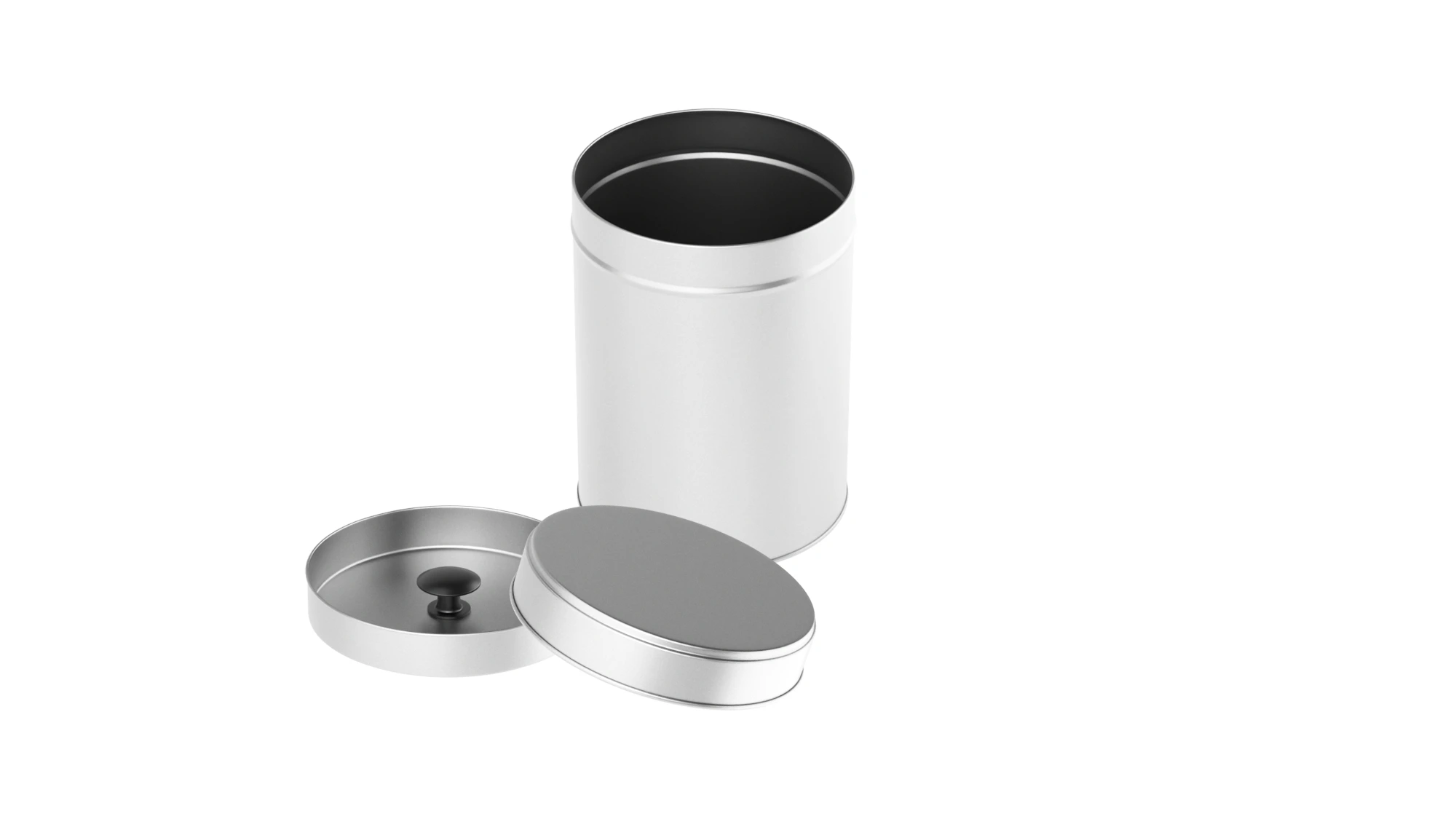 doppeldeckel.webp Offene Gewürzdose aus Metall mit Innen- und Außendeckel