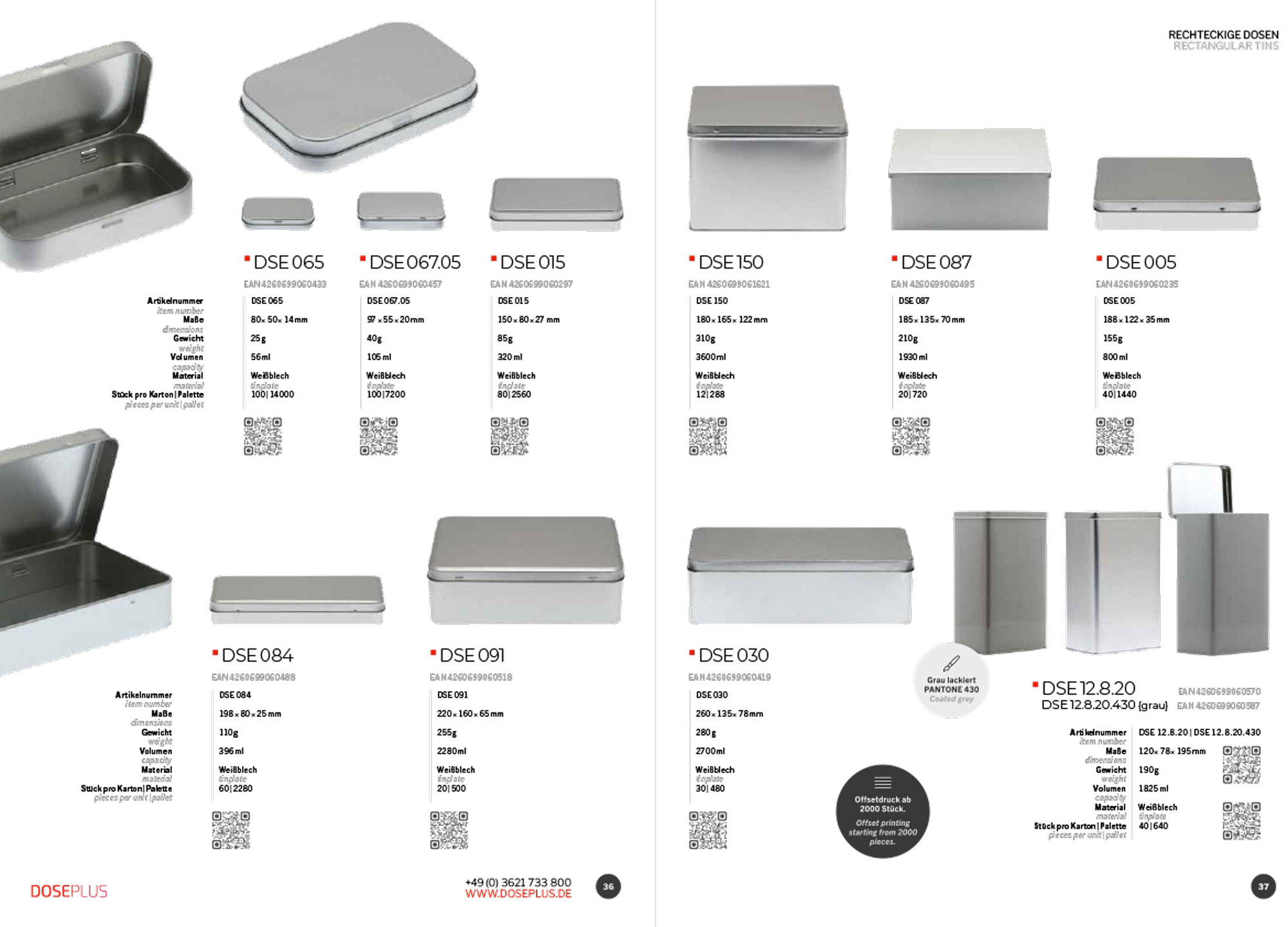Dosen Gesamtkatalog